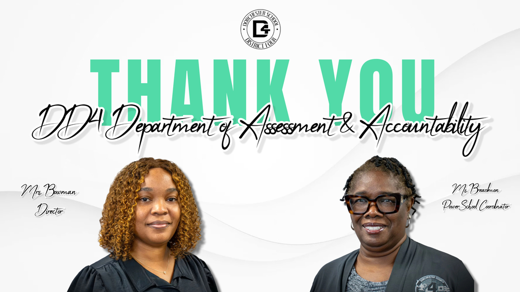 Thank you image. Pictured are Mrs. Bowman and Ms. Breadmon.