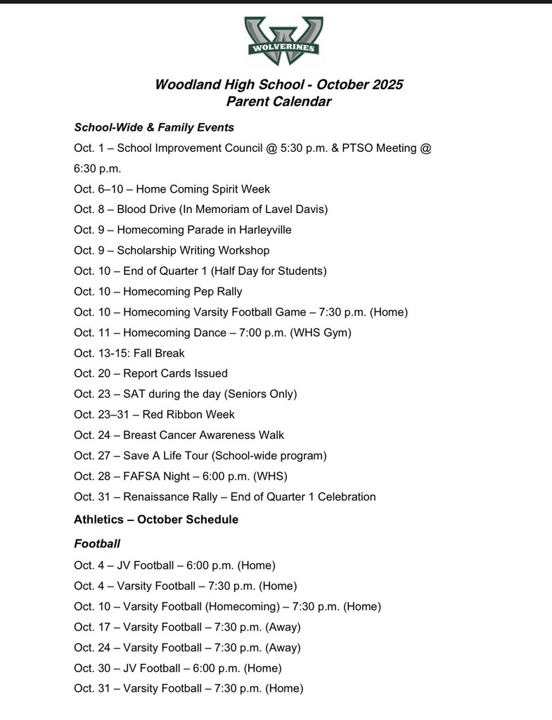 October events
