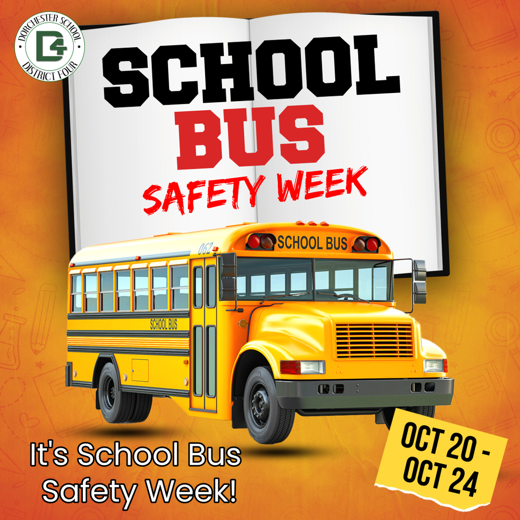 : 🚌 It’s School Bus Safety Week! Safety starts at the bus stop: ⌚ Arrive 5 minutes early 🚏 Stand 5 giant steps from the curb 👁️ Always make eye contact with the driver 🛑 Wait for the signal before boarding Drivers: 🟡 Slow down for flashing yellow lights 🛑 Stop when the stop-arm is out 🏫 Watch for children near bus stops Let’s work together to keep our students safe! #SchoolBusSafetyWeek #DD4Safety #BusStopTips