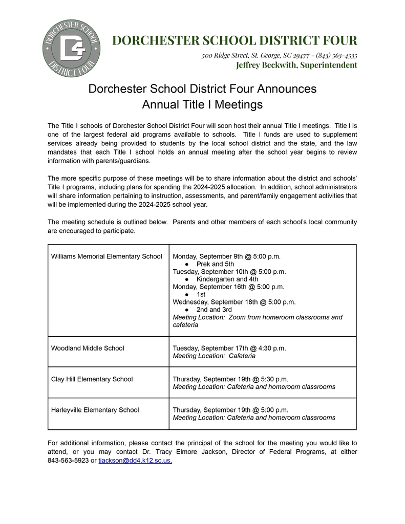 DD4 SIC Meetings
