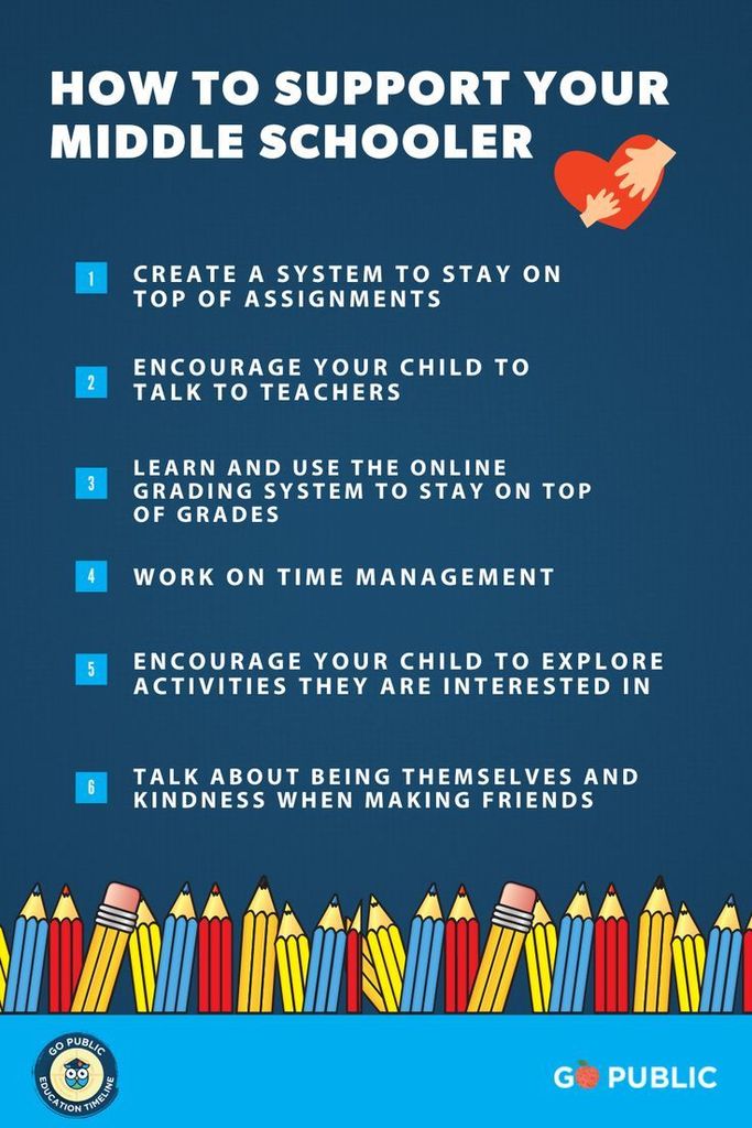 Tips on how to support your middle schooler