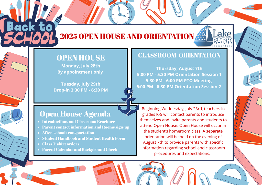 Open House and Orientation Flyer