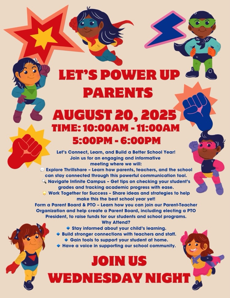 Parent Meeting Aug 20th