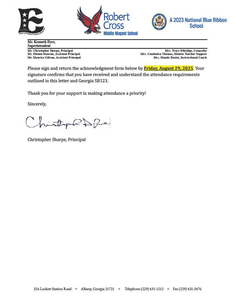 Attendance Letter 3