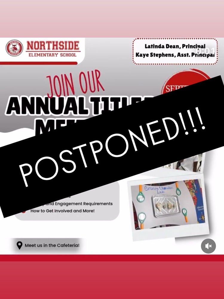 Title I Meeting Postponed