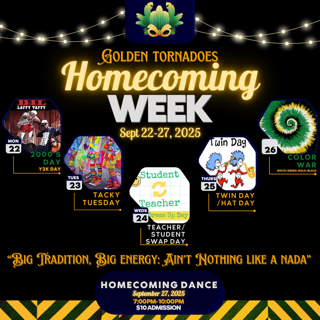 Dear Parents/Guardians, MLK Elementary will join Monroe Comprehensive High School for Homecoming Spirit Week as we support our cluster school and continue working to improve educational outcomes in South Albany. See flyers for details.