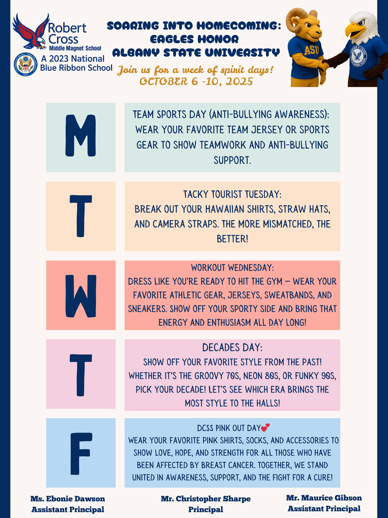 RCMMS Spirit Week 2025