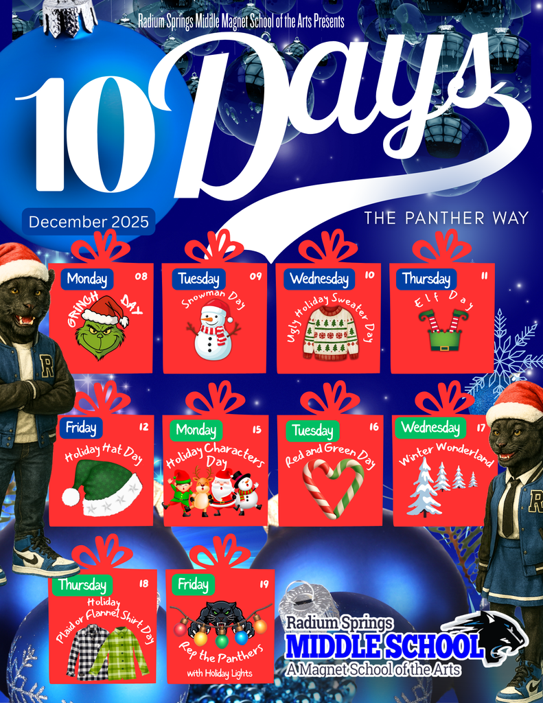 10 Days of Holidays - Radium Springs Middle School