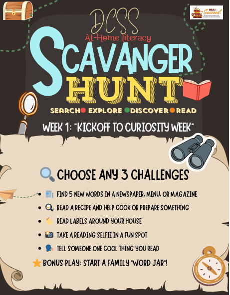 Read Bowl Scavanger Hunt Week 1