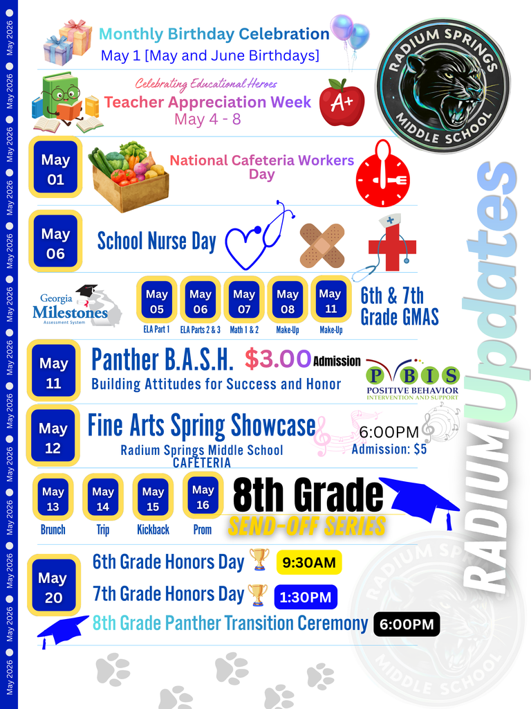Radium: May Calendar