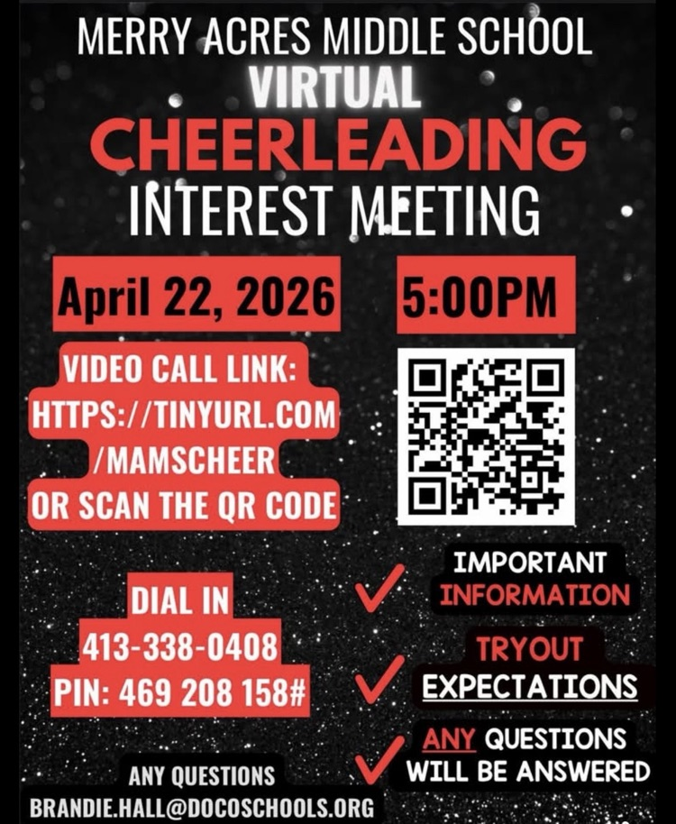 Merry Acres Middle School Cheer