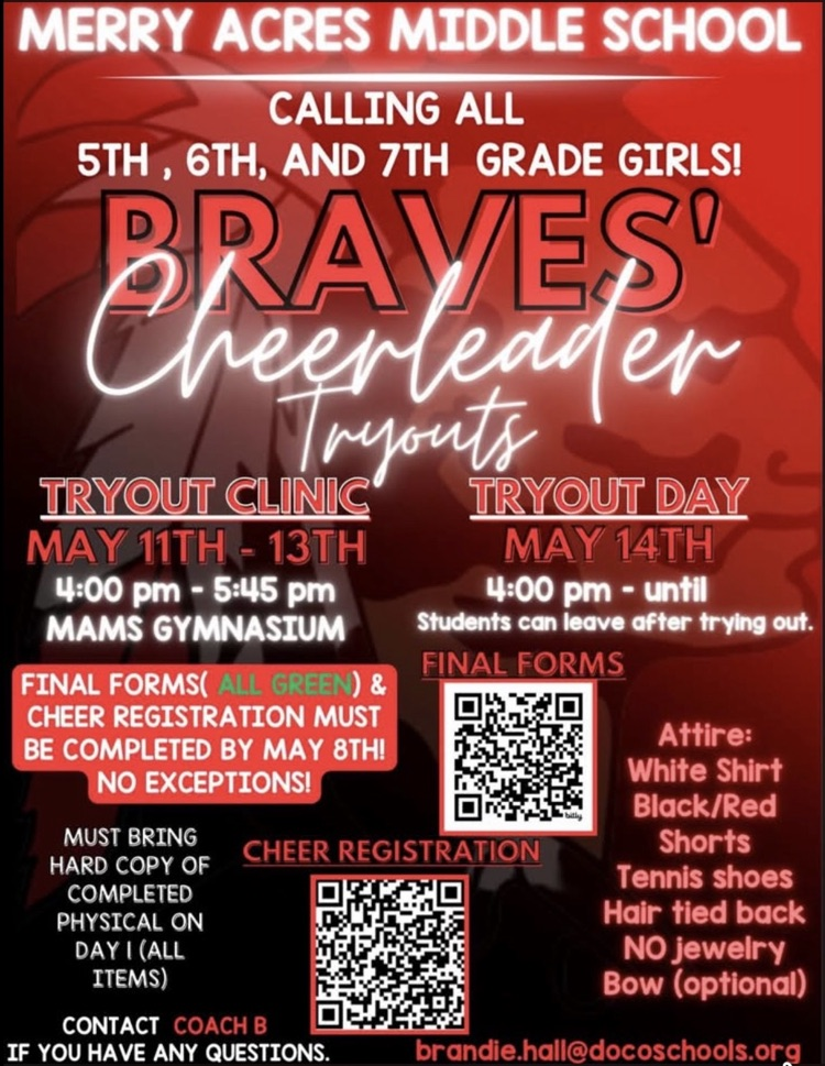 Middle Acres Middle School Cheer