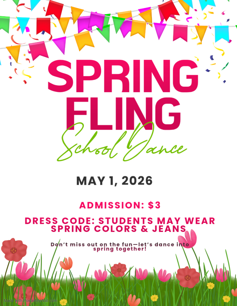Parents our **Spring Fling School Dance** is on **May 1, 2026**! 🎉 Students can come dressed in **spring colors and jeans** and enjoy a day of music, fun, and fellowship.  **Admission: $3**  Let’s celebrate together and keep the energy strong at the Mountaintop—this is our **#WinningSeason**! 🌸