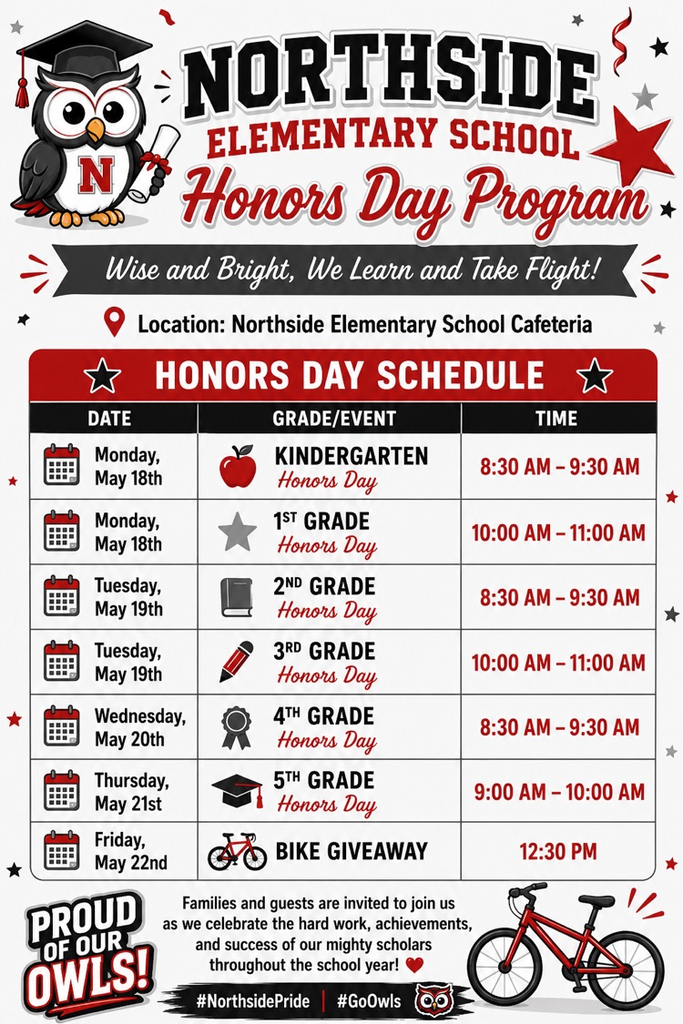 NES Honors Day Schedule 2026
