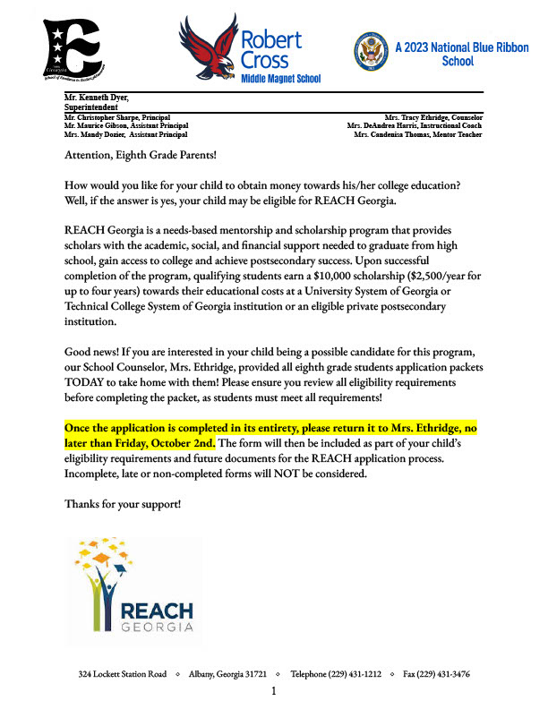 Reach Scholarship 2026