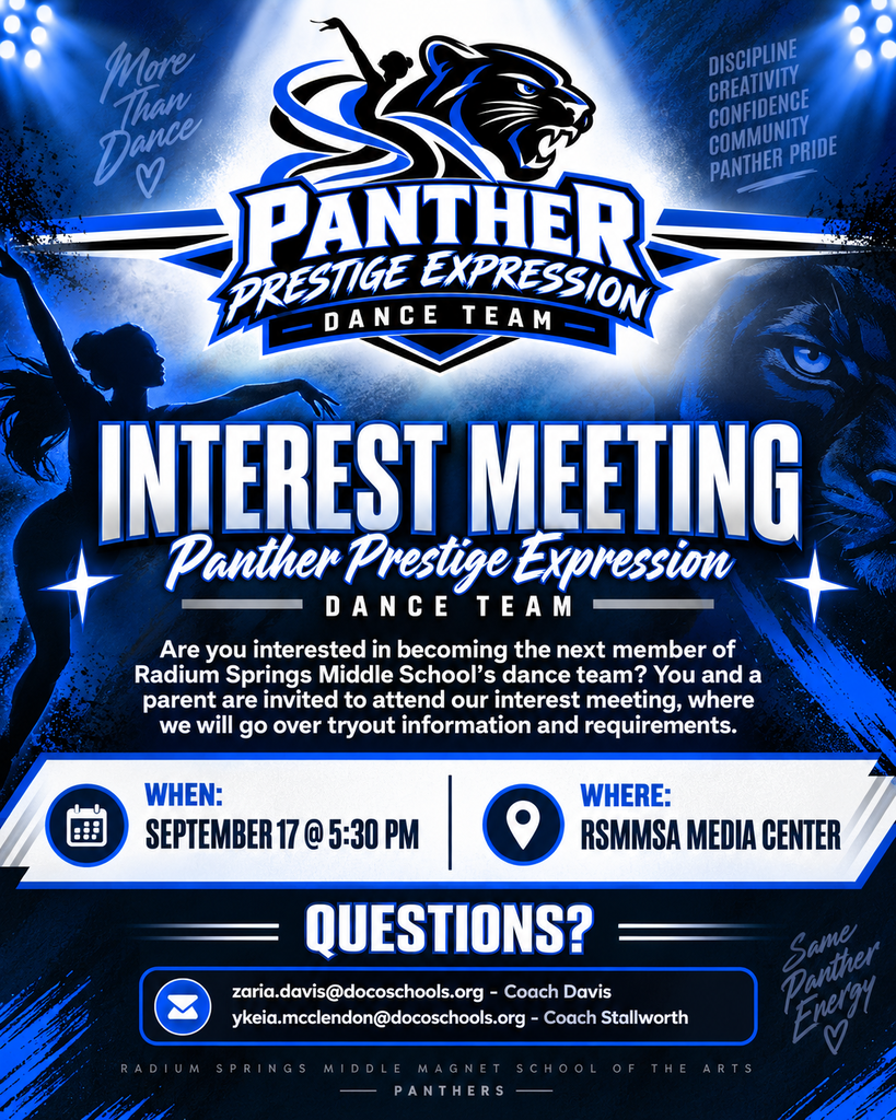 Panther Prestige Dance Team Interest Meeting