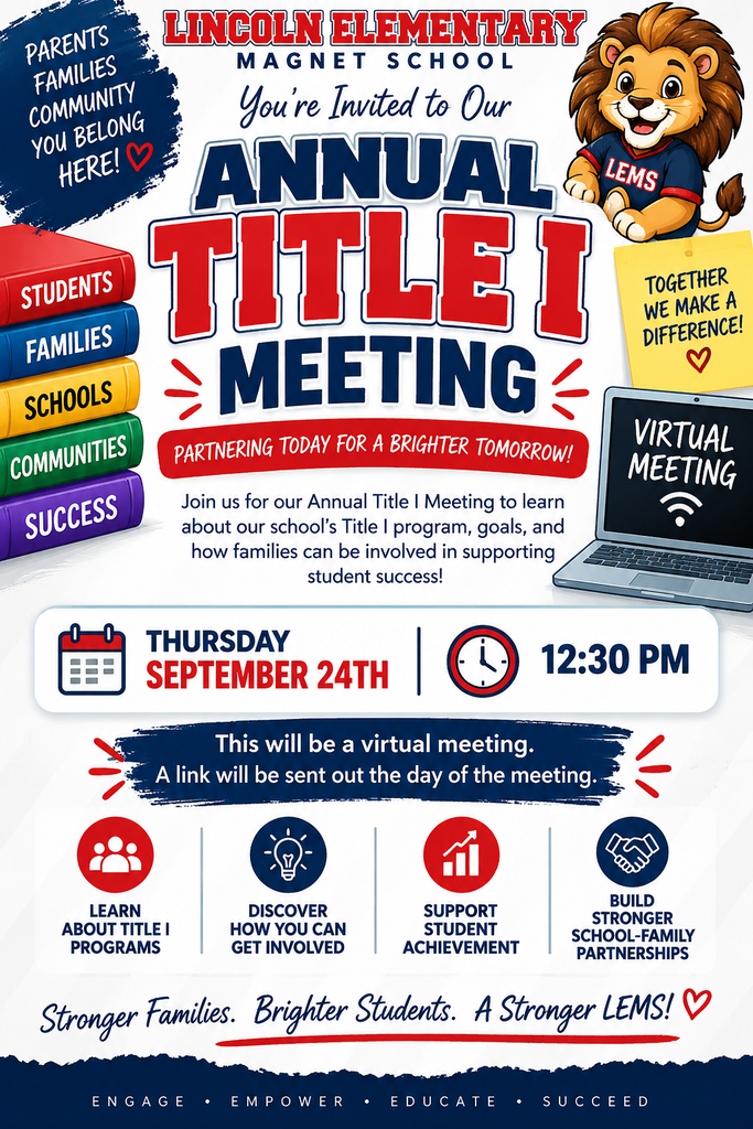 Annual Title 1 Meeting Invitation