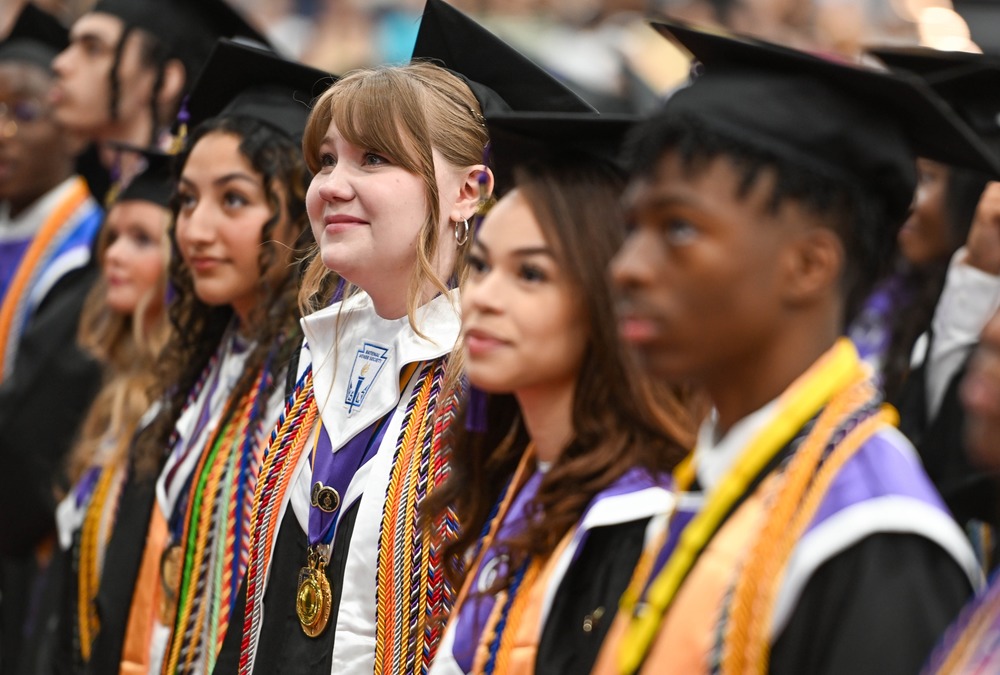 Chapel Hill High School graduates during the 2025 graduation ceremony.