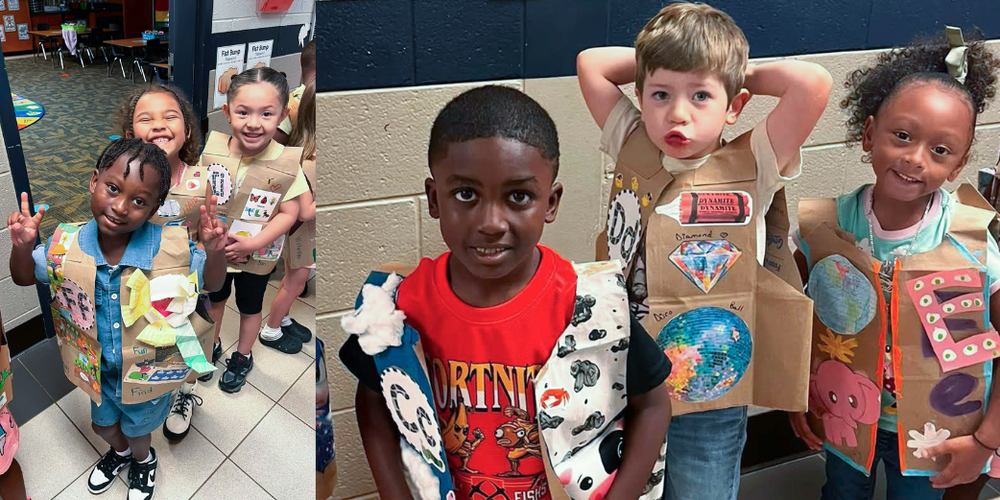 Dorsett Shoals students dressed in their ABC vests during the annual ABC Bootcamp parade.