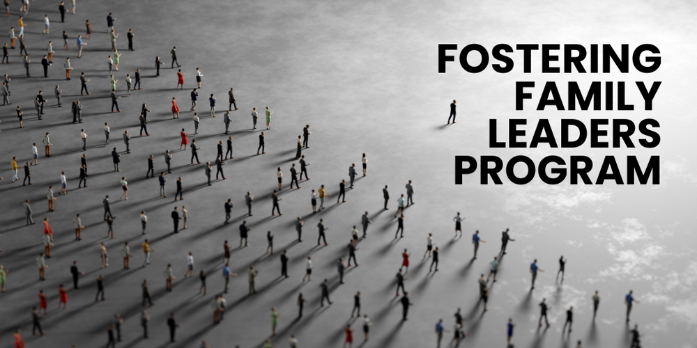 fostering family leaders program announcement for home, school, and community