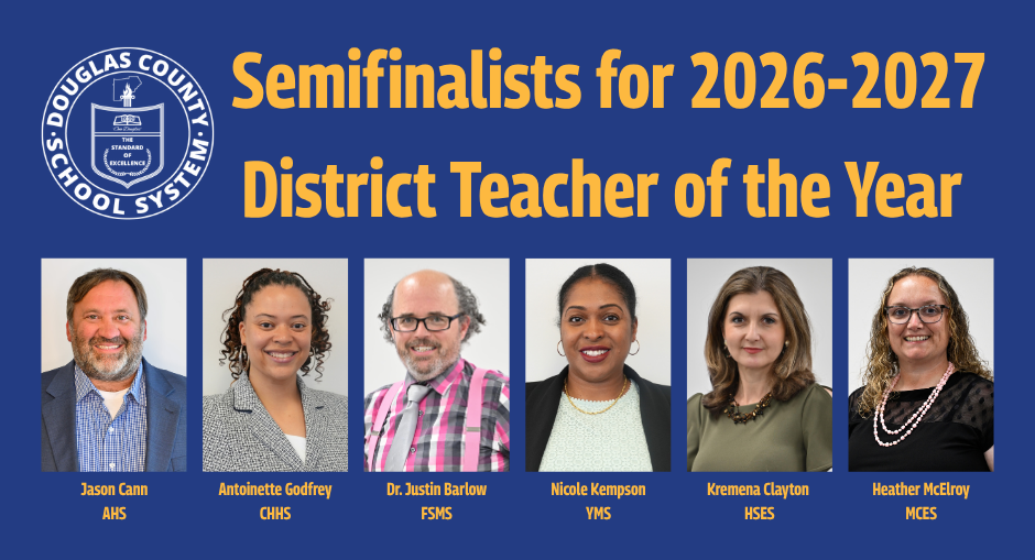 Graphic with headshots of the 2026-2027 Teacher of the Year Semifinalists.