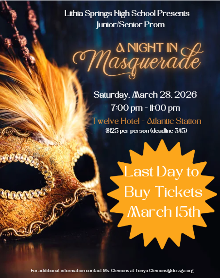 Junior/ Senior Prom 3/28/26 7PM