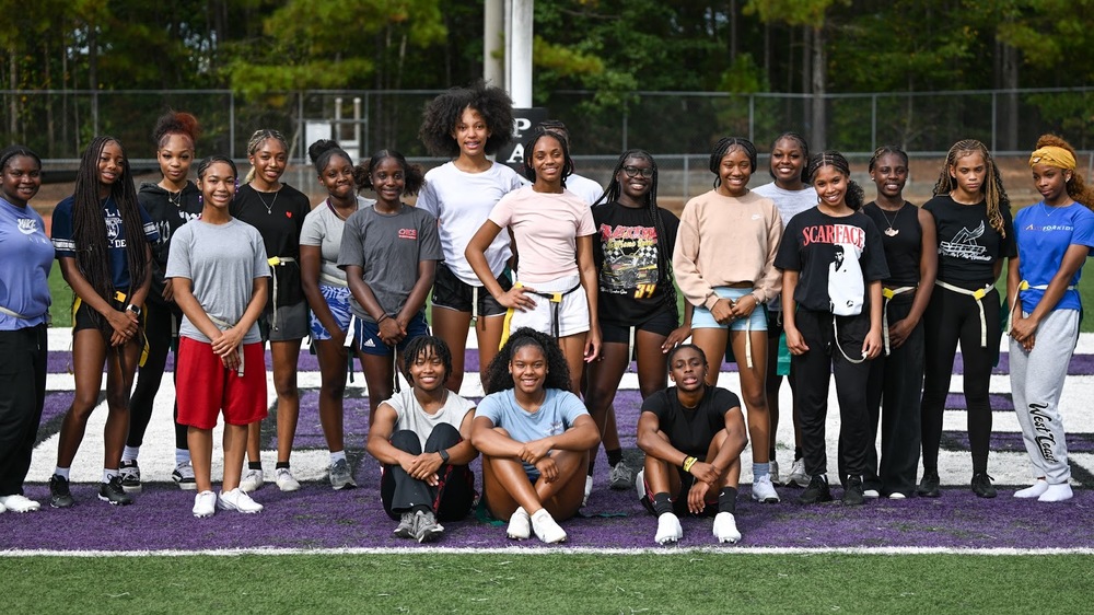 CHHS Flag Football team group photo.