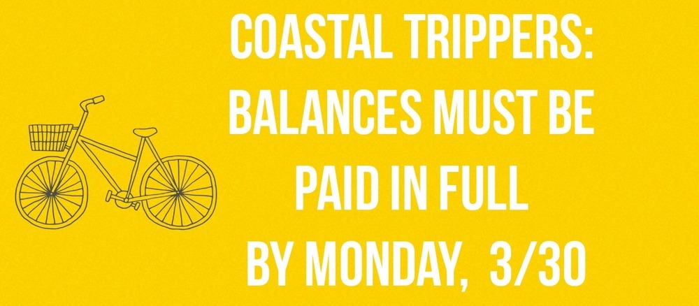 Coastal Trip Balances Due