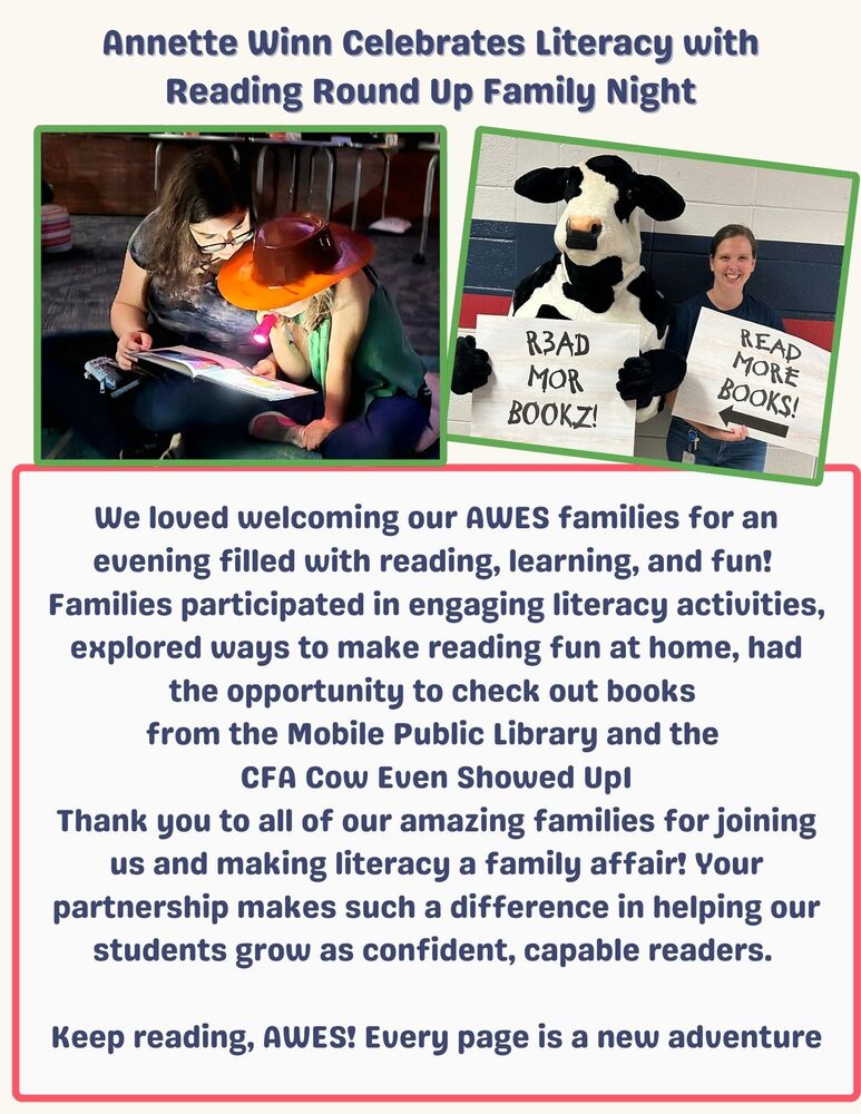 AWES Hosts Reading Round Up Night