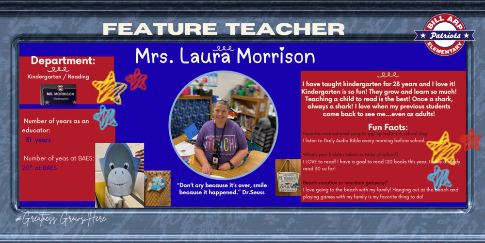 Feature Teacher - Morrison