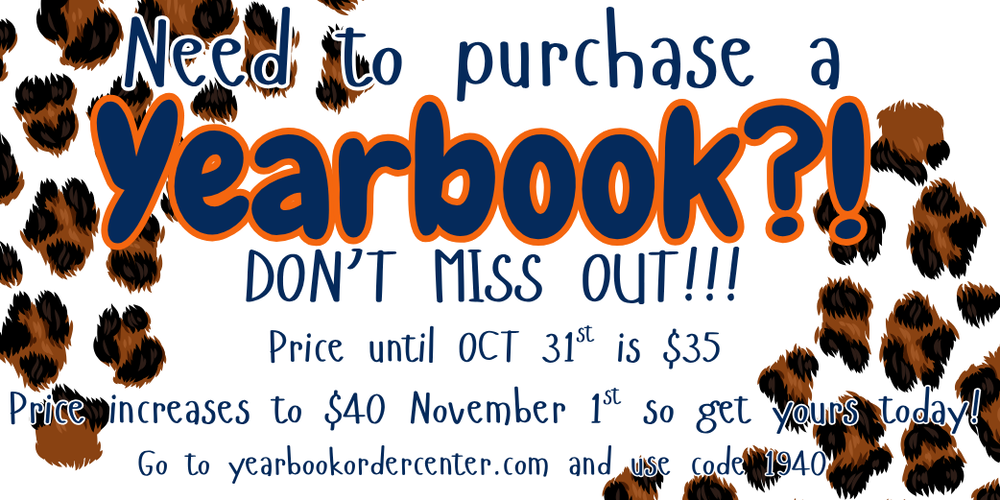 Get your Yearbook today!