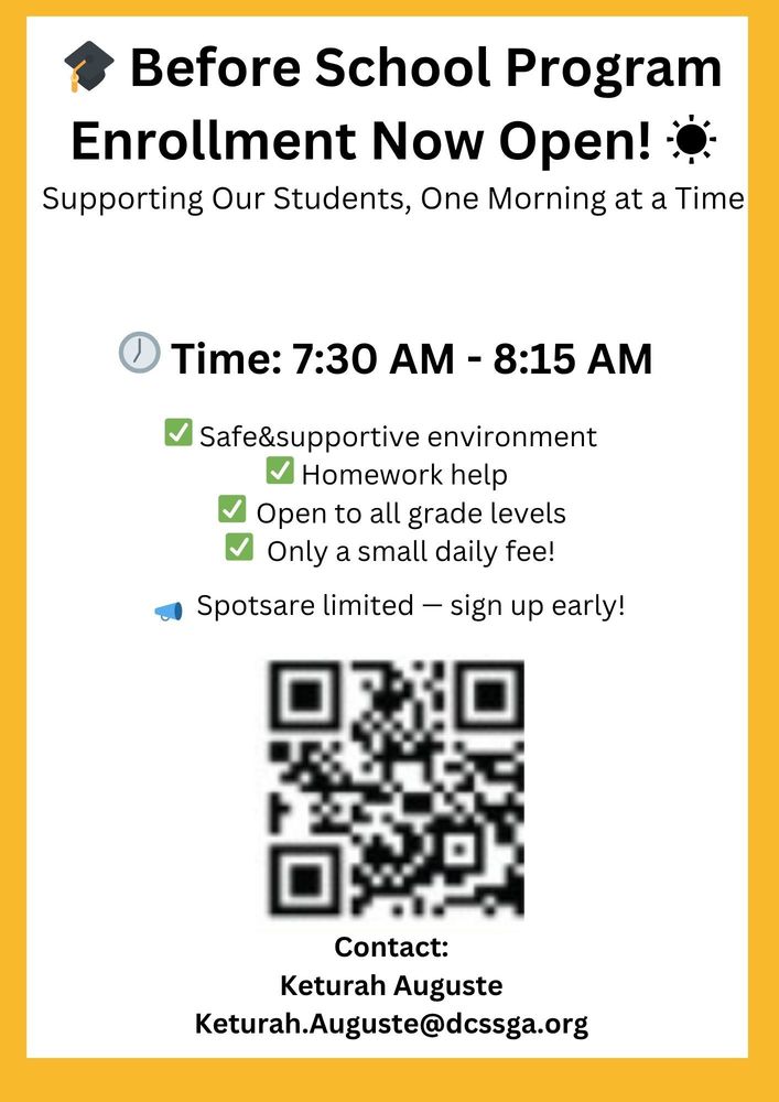 Before School Program Enrollment