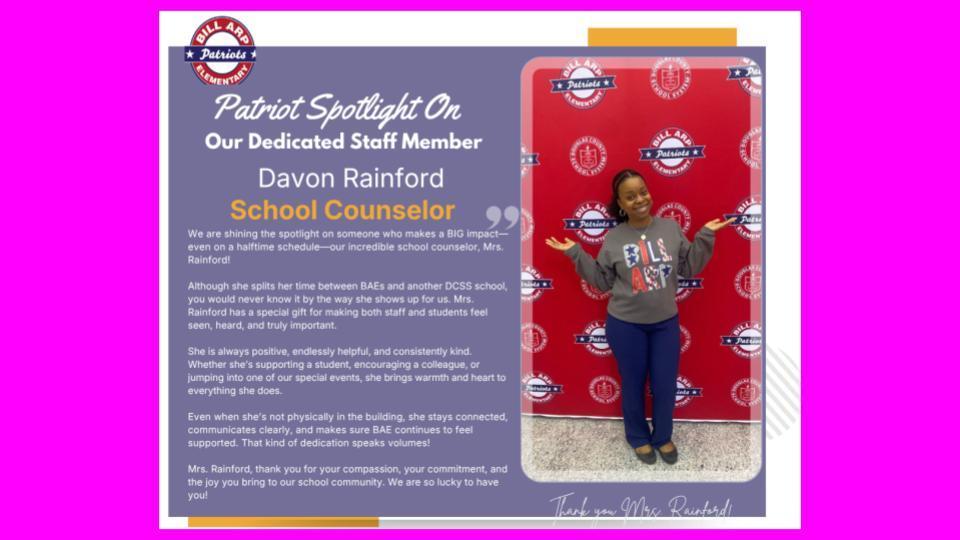 Staff Spotlight - March