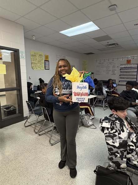 Congratulations to 7th-grade math teacher, Ms. Masters!