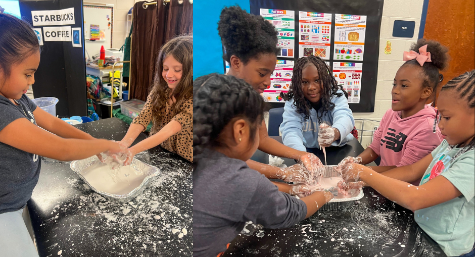 ASP kids participating in STEM activities