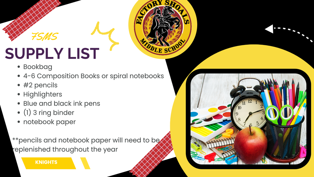 Supply List 