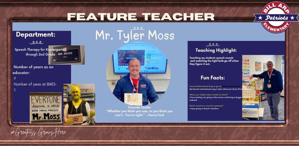 Feature Teacher - Moss