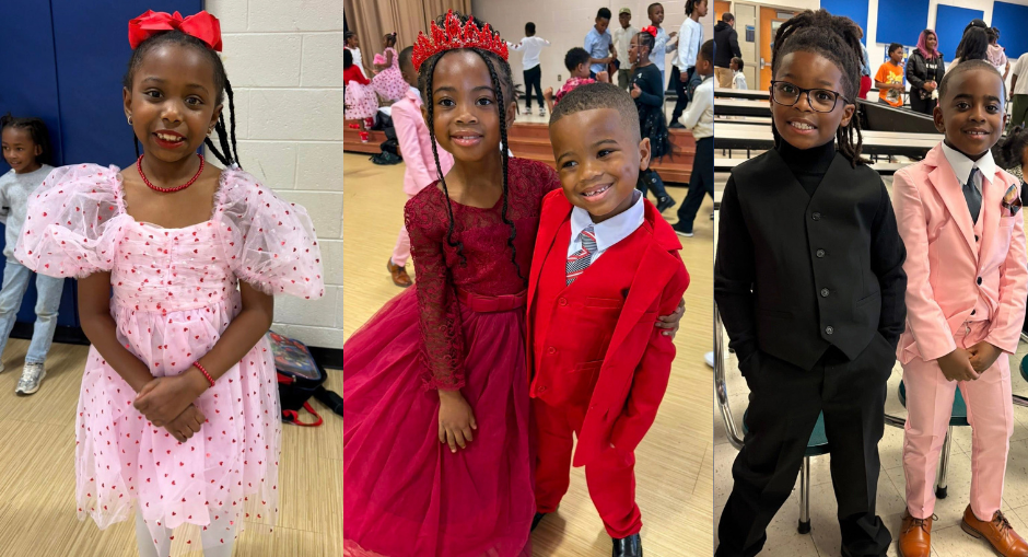 NMES students dressed in red and pink for a special Valentines Dance on Feb. 6.