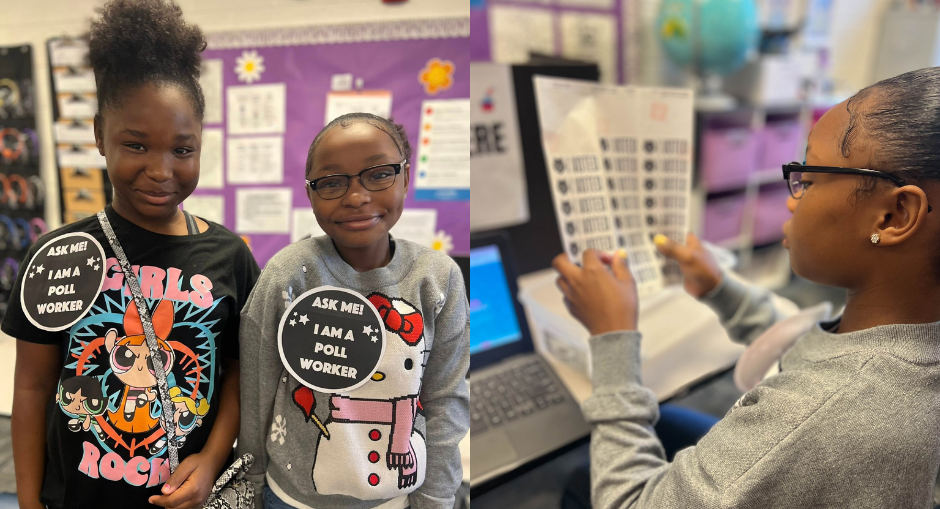 MCMS Student Council elections pollworkers and voters