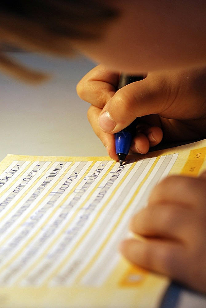 Student writing