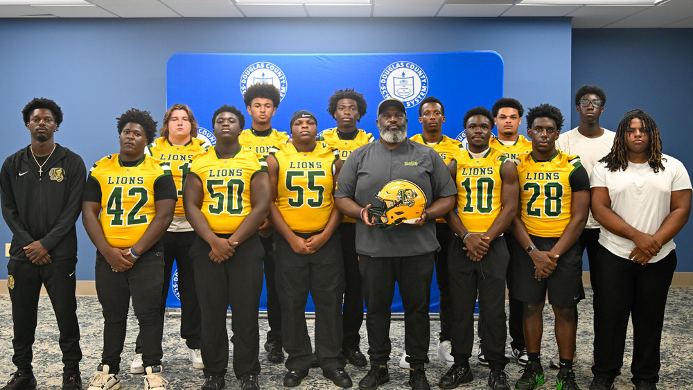 Lithia Springs team photo during Football Media Day.