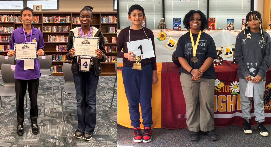 Spelling bee winners from CHMS and FSMS