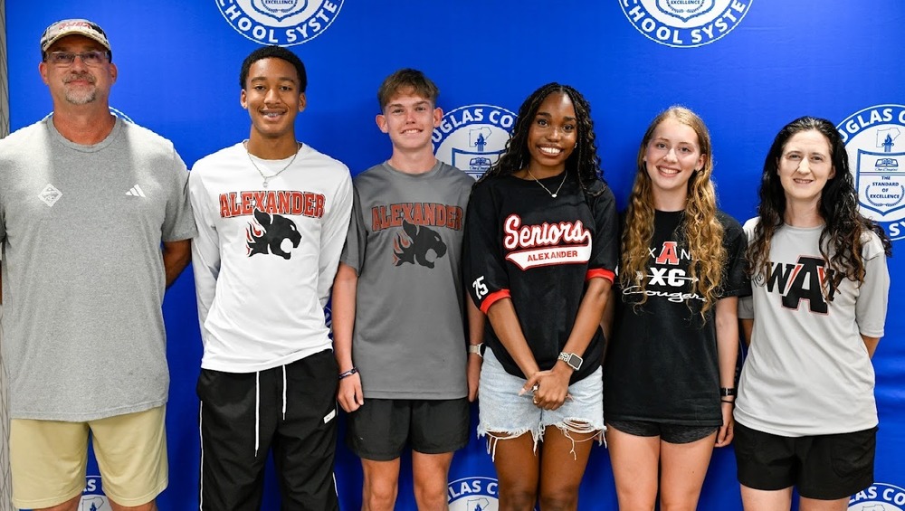 AHS cross country group photo.