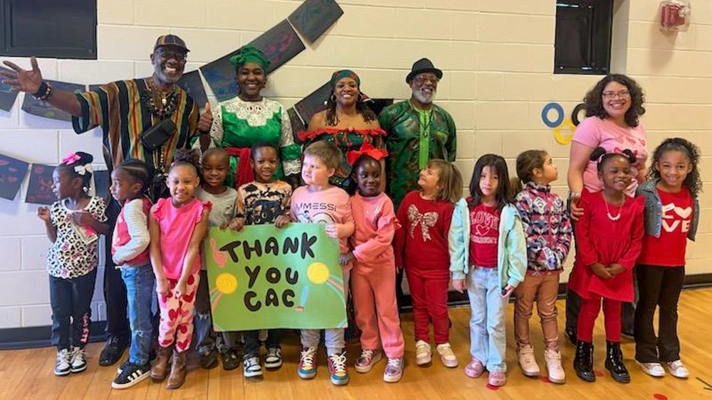 Winston Elementary students experienced vibrant performances by Miayekwa during a special ARTSventures Black History Month program this month.