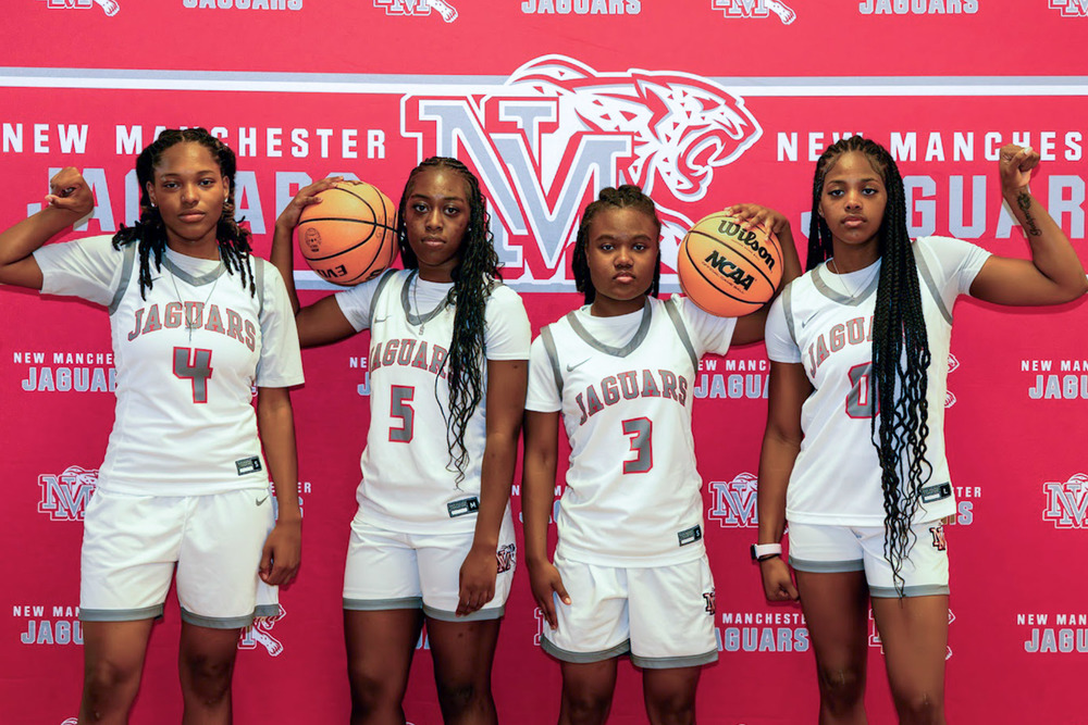 New Manchester's top girls players in a group photo.