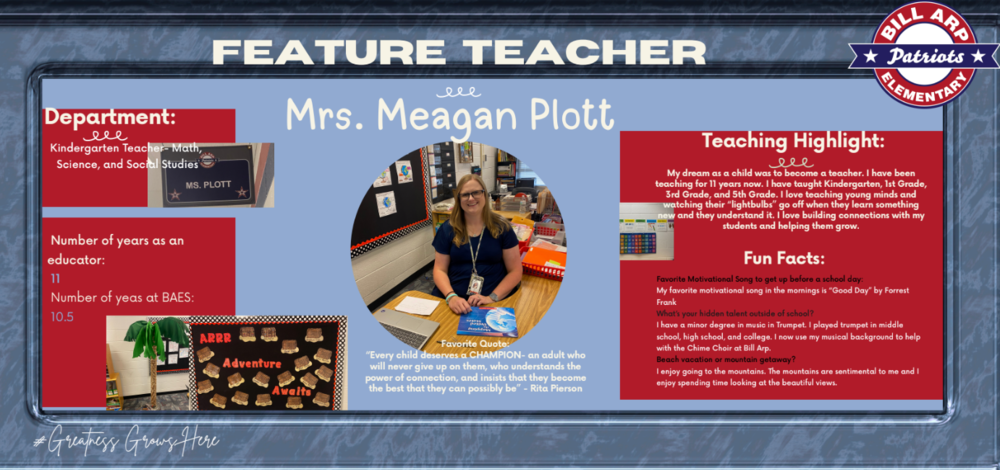 Feature Teacher Plott