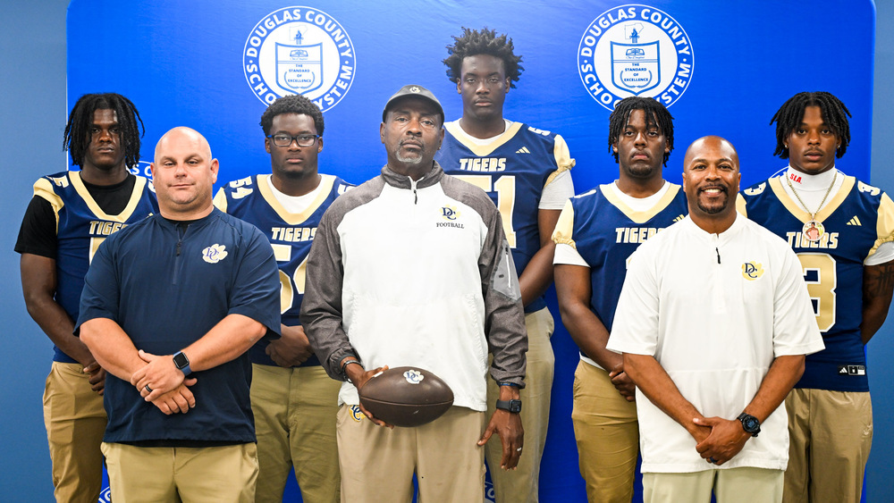 Douglas County High School football team shot at 2026 Media Day.