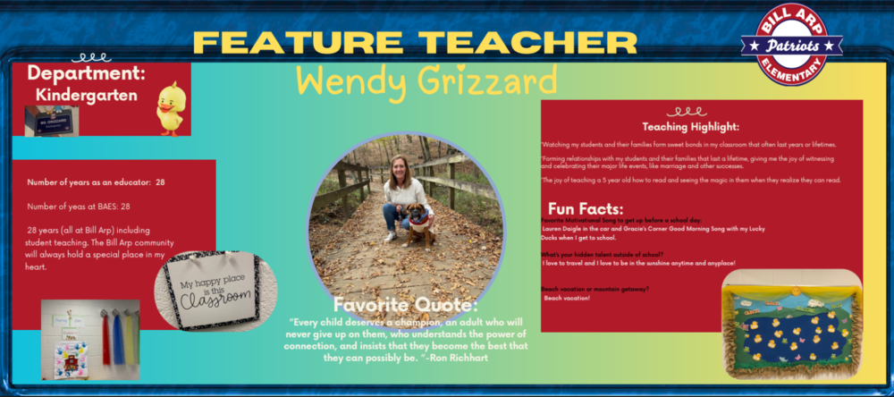 Feature Teacher - Grizzard