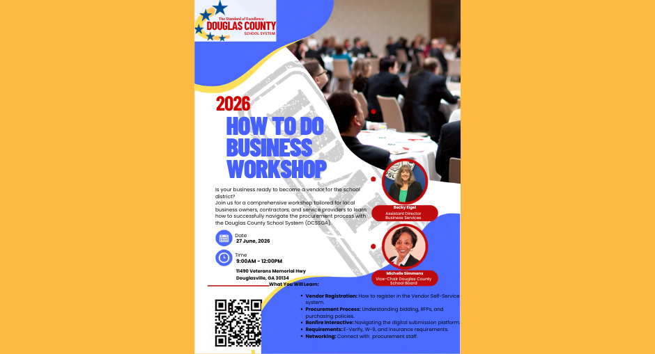 Flyer for How to Do Business Workshop with details about the event on June 27.