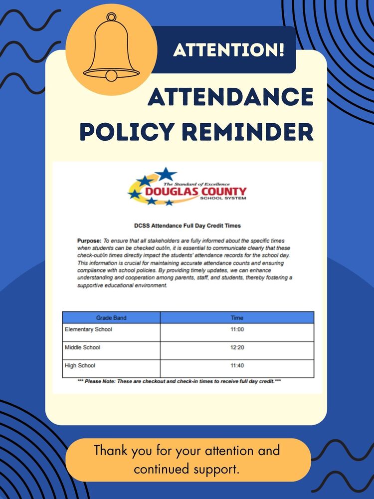 Attendance Policy Reminder